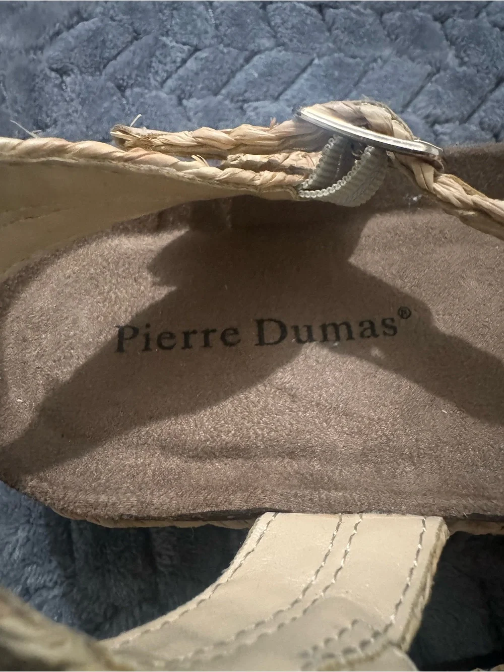 Pierre Dumas Natural Tan Braided Platform Sandals